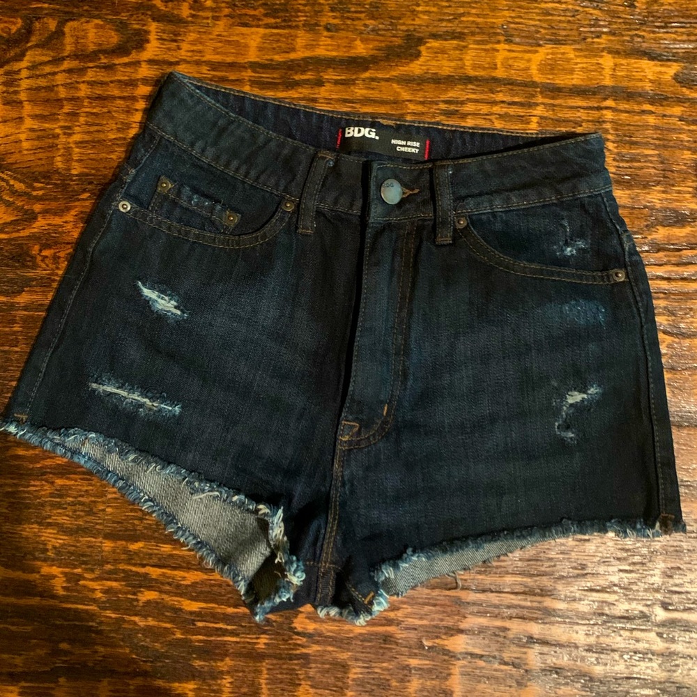 BDG High Rise Cheeky Jean Shorts